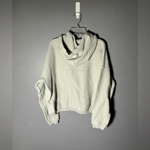 Aerie New Love Corded Cropped Hoodie Women’s Size Medium - Picture 3 of 4